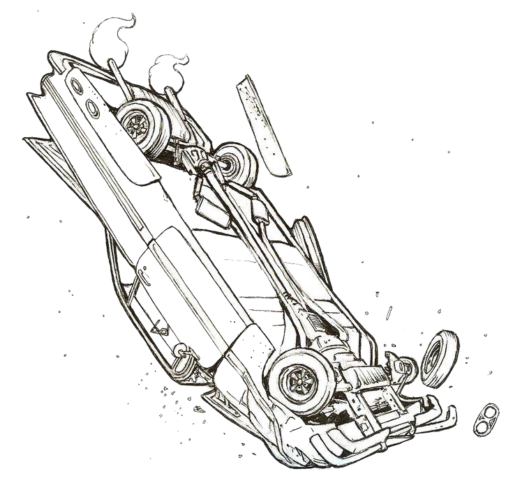 Car crash icon